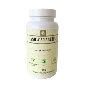 ashwagandha en poudre 100 g – racine adaptogène ayurvédique antistress, revitalisante et équilibrante