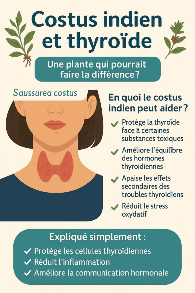 Costus indien thyroïde – bienfaits naturels sur l’équilibre hormonal