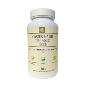 costus marin, fénugrec et nigelle en poudre 100 g – mélange naturel pour cycle féminin, fertilité et équilibre hormonal